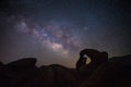 Mobius Arch in Alabama Hills Royalty Free Stock Photo