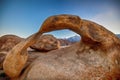 Mobius Arch in Alabama Hills, California Royalty Free Stock Photo