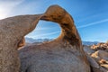 Mobius Arch at Alabama Hills near Lone Pine Royalty Free Stock Photo