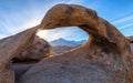 Mobius Arch at Alabama Hills near Lone Pine Royalty Free Stock Photo