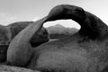 Mobius Arch in Alabama Hills, Sierra Nevada, California, USA Royalty Free Stock Photo