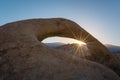 Mobius Arch sun burst Royalty Free Stock Photo