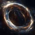 The Mobius Cosmic Loop, Fantastic Science, Mathematics Concept, Mobius Strip Royalty Free Stock Photo