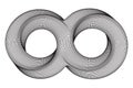 Mobius strip ring infinity sacred geometry Royalty Free Stock Photo