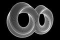 Mobius strip ring infinity sacred geometry Royalty Free Stock Photo