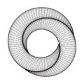 Mobius strip ring sacred geometry Royalty Free Stock Photo