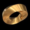 Mobius strip ring sacred geometry Royalty Free Stock Photo