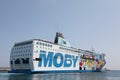 Moby ferry between Corsica and Italy