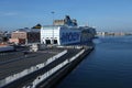 Moby Lines ferry in harbour