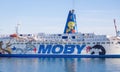 Moby Lines passenger ferry Royalty Free Stock Photo