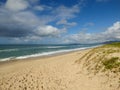 Mocambique beach empty on an Autumn day - Florianopolis, Brazil