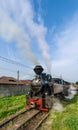 Mocanita train in Vaser Valley, Maramures Royalty Free Stock Photo