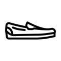 moccasins line icon vector illustration