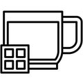 Mocha icon, Coffee shop related vector