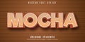 Mocha text, cartoon style editable text effect