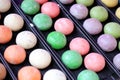 Mochi colorful Japanese dessert