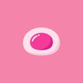 Mochi icon, wagashi. Japanese rice dessert. vector illustration