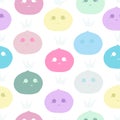 Mochi Queen seamless fabric design pattern