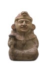 Mochica vessel depicting a warrior with maze