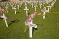 Mock grave markers