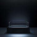 Mock podium for product display, Generative AI