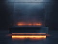 Mock podium for product display, Generative AI