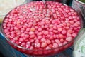 Mock Pomegranate in Coconut Syrup Thai sweet famous