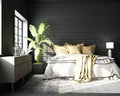 Mock-up bedroom, modern contemporary style Royalty Free Stock Photo