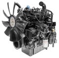 Mock up black tractor engine isolated on white background with clipping path Royalty Free Stock Photo