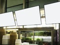 Mock up Blank screen Restaurant Menu Cafe Food Business