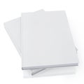 Mock up blank white books, isolated on white background, template