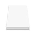 Mock up of book with white blank cover isolated