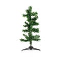 Mock up Christmas tree for decoration in Xmas and New year festival on isolated white background. Celebration and Decoration Royalty Free Stock Photo