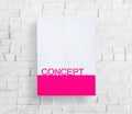 Mock Up Copy Space Wall Advertise Concept Royalty Free Stock Photo