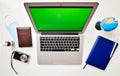 Flat lay top view of Notebook Royalty Free Stock Photo