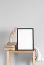 mock up frames table. High quality beautiful photo concept Royalty Free Stock Photo