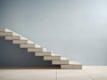 mock-up of indpoor stairs, front view from afar, space for text or product placement