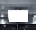 Mock up LCD Screen Blank digital Media display Indoor Building