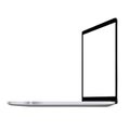 mock up personal laptop computer perspective view on white vector design Royalty Free Stock Photo