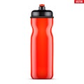 Mock-up Plastic Sport Nutrition Drink Bottle. Royalty Free Stock Photo