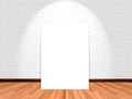 Mock up poster in empty room background Royalty Free Stock Photo