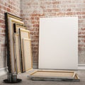 Mock up posters frames Royalty Free Stock Photo