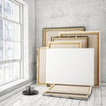 Mock up posters frames Royalty Free Stock Photo