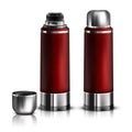 Mock Up. Red Thermos Royalty Free Stock Photo