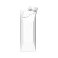 Mock Up Small Juice Milk Carton Packages 250 ml. Blank White. Illustration Isolated On White Background. Ready For Your Design. 3d Royalty Free Stock Photo
