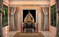 Mock up Tabernacle religion room asian style. 3D rendering