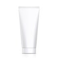 Mock Up Tube Of Cream Or Gel Grayscale White Clean. Products On White Background Isolated. Vector EPS10