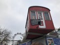 The mock-up of Vienna Giant Ferris Wheel`s gondola of the Prater amusement park in Vienna, Austria. Royalty Free Stock Photo