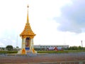 Mocked up crematorium for King Rama IX, opposite to grand palace