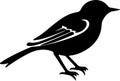 mockingbird Black Silhouette Generative Ai